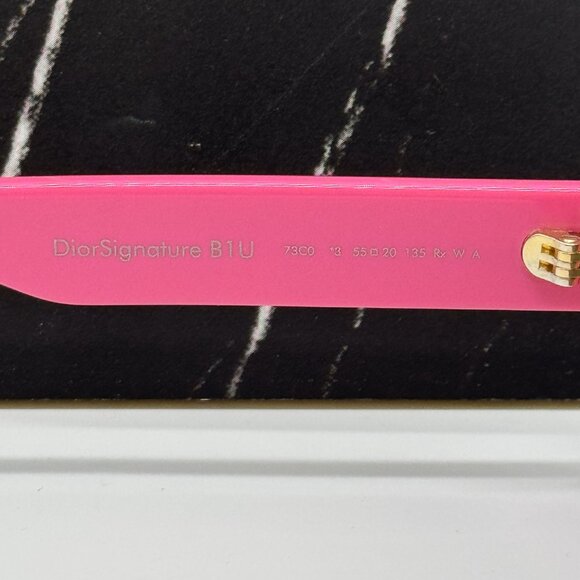 NEW DIOR DIORSIGNATURE B1U 73C PINK WOMEN SUNGLASSES DIOR - Picture 13 of 15